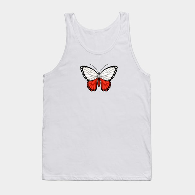 Polish Flag Butterfly Tank Top by jeffbartels